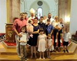 Slika Krštenje sedmog djeteta obitelji Maruševec u Ivancu